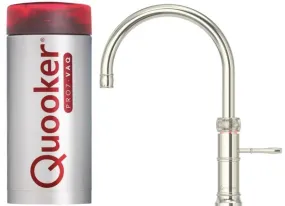 Quooker Classic Fusion Round PRO7 Nickel 3 in 1 Boiling Water Tap with 7 Liters Tank