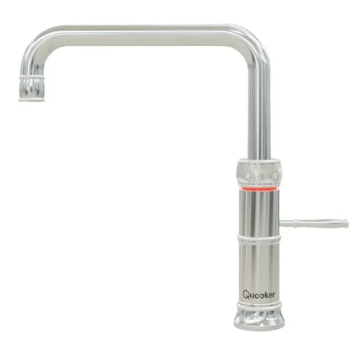 Quooker Classic Fusion Square COMBI 2.2 Chrome 3 in 1 Boiling Water Tap with 7 Liters Tank