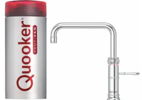 Quooker Classic Fusion Square PRO7 Stainless Steel 3 in 1 Boiling Water Tap with 7 Liters Tank