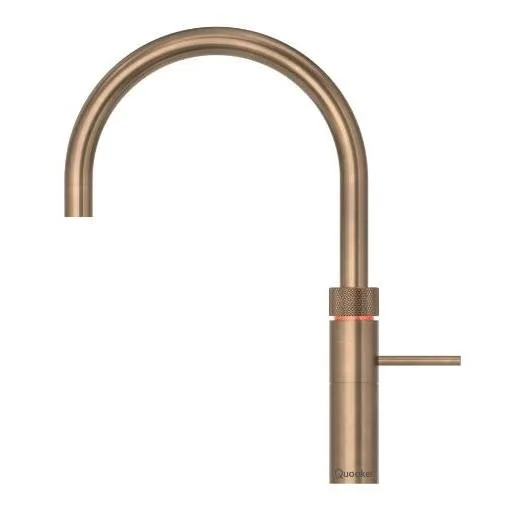 Quooker Fusion Round PRO3 Patinated Brass 3 in 1 Boiling Water Tap with 3 Liters Tank