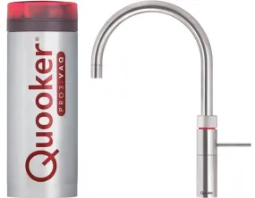 Quooker Fusion Round PRO3 Stainless Steel 3 in 1 Boiling Water Tap with 3 Liters Tank