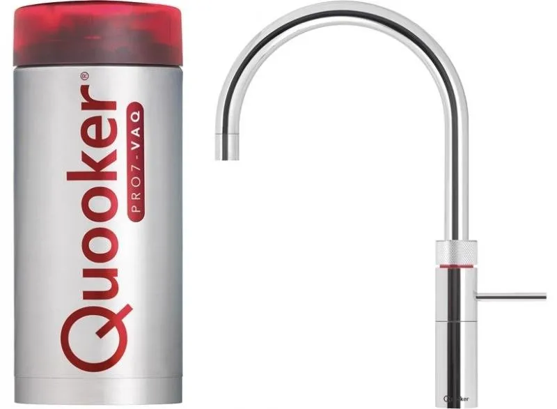 Quooker Fusion Round PRO7 Chrome 3 in 1 Boiling Water Tap with 7 Liters Tank