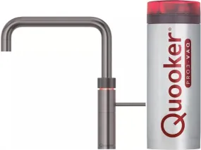 Quooker Fusion Square PRO3 Gunmetal 3 in 1 Boiling Water Tap with 3 Liters Tank