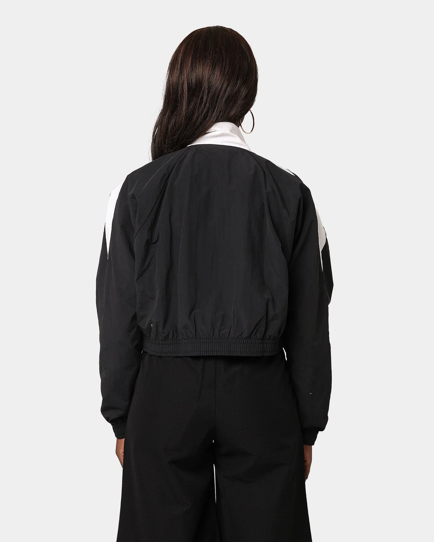 Reebok Women's Classics Cropped Vector Track Jacket Black/White