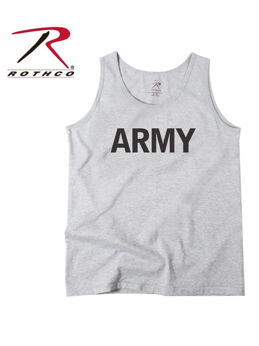 Rothco Military Physical Training Tank Top Army Grey 60080