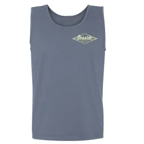 Seaside Surf Garment Dyed Vintage Logo Tank Tee - Deep Blue