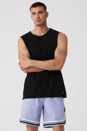 Society Raw Edge Tank - Black