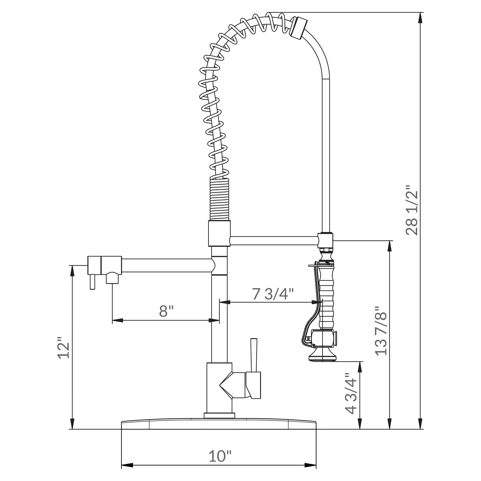 Spring Type Pull-Out Kitchen Faucet LK15B