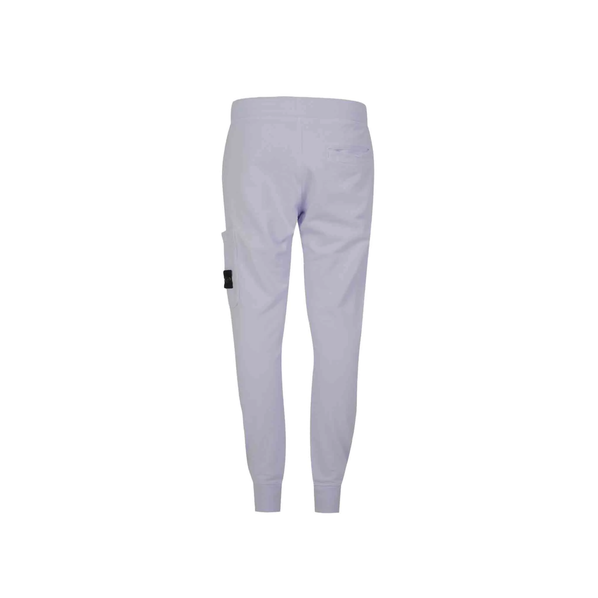 Stone Island Junior Cotton Fleece Sweatpants in Lilac