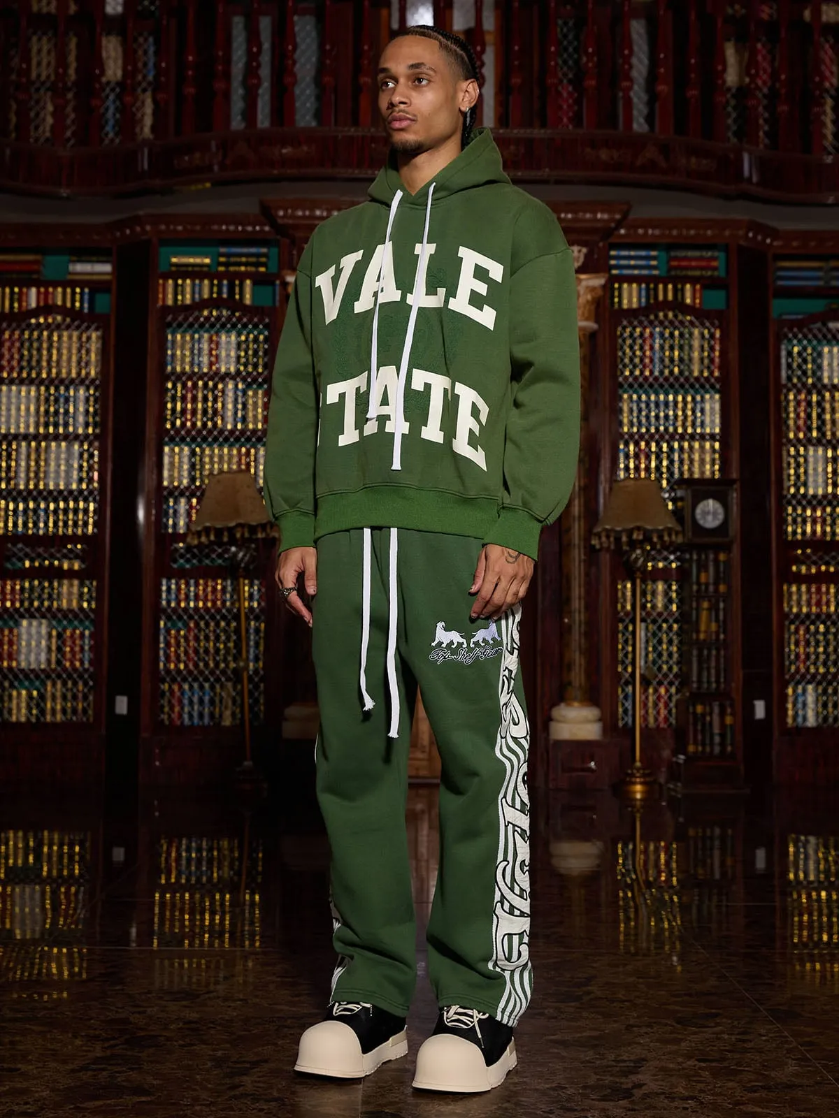 Street Badge Embroidery Pattern Tracksuit