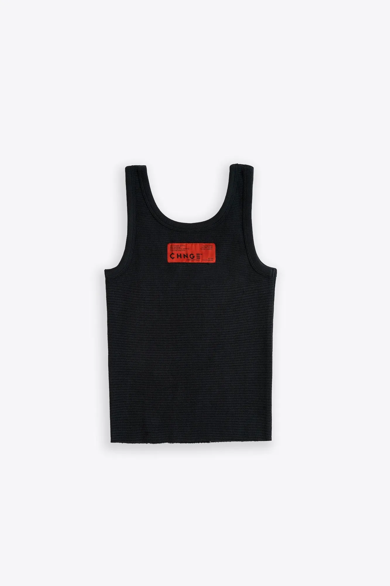 Strength Waffle Long Tank (Black)