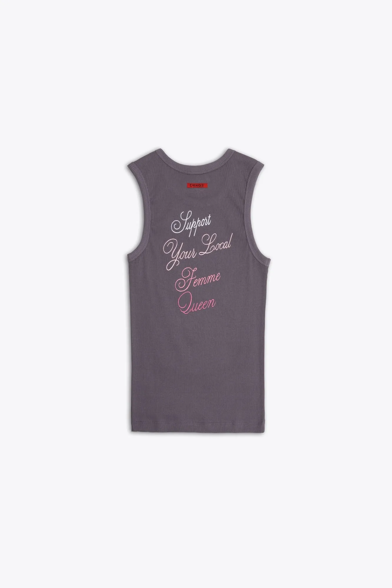 Support Your Local Doll Ribbed Tank (Dusty Plum)