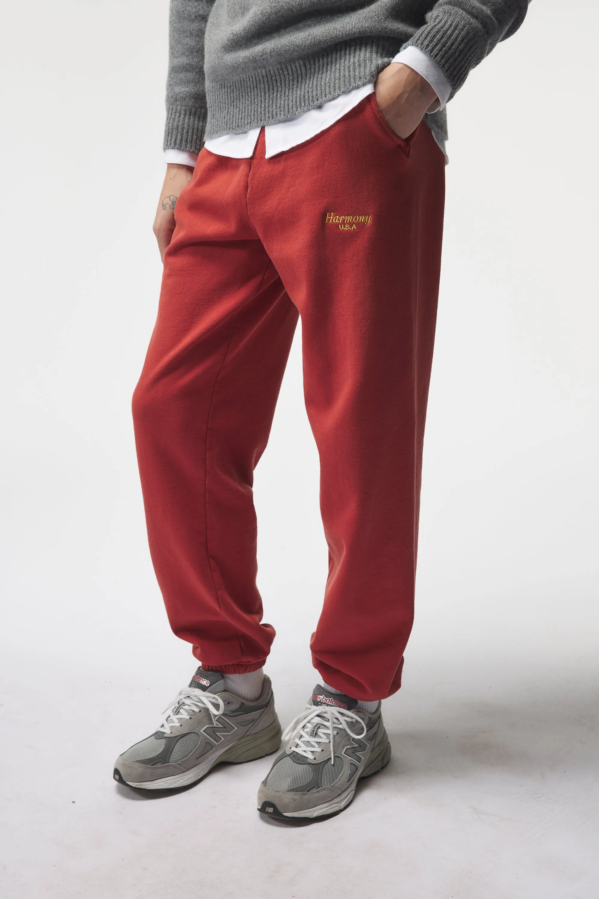 Sweatpant Cursive - Burgundy