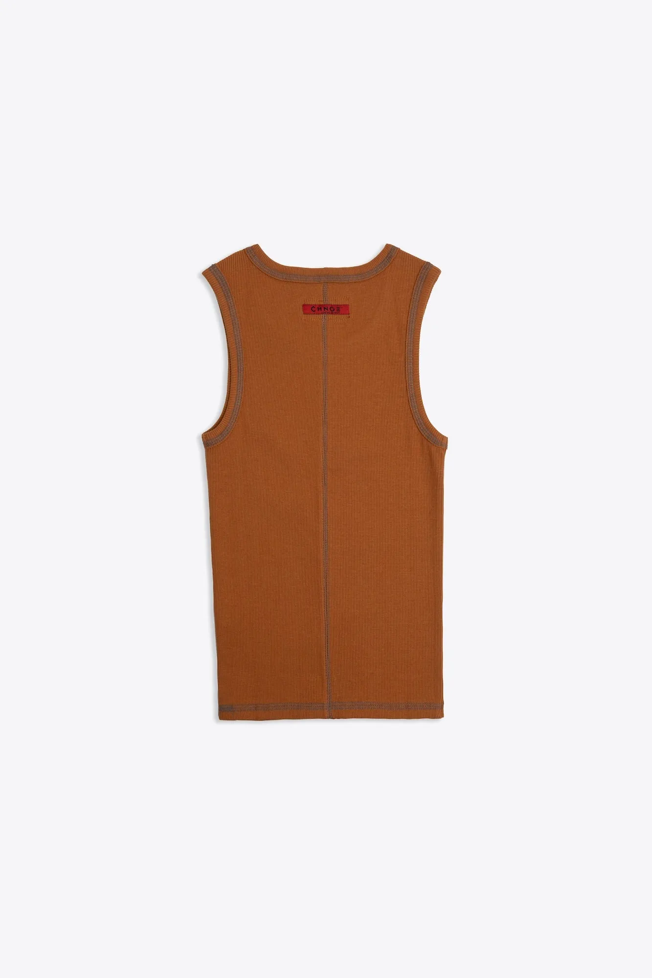 Terracotta Heavyweight Stretch Rib Racer Tank