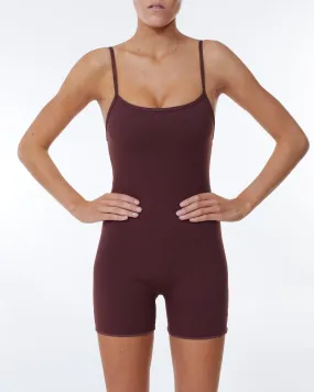 THE CONTOUR ONESIE RICH MAHOGANY