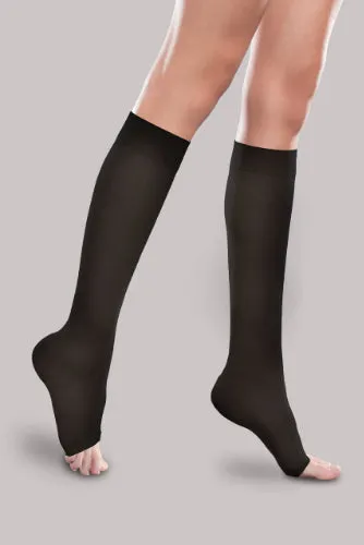 Therafirm Sheer Ease Women's Knee Highs, 15-20 mmHg, Open Toe