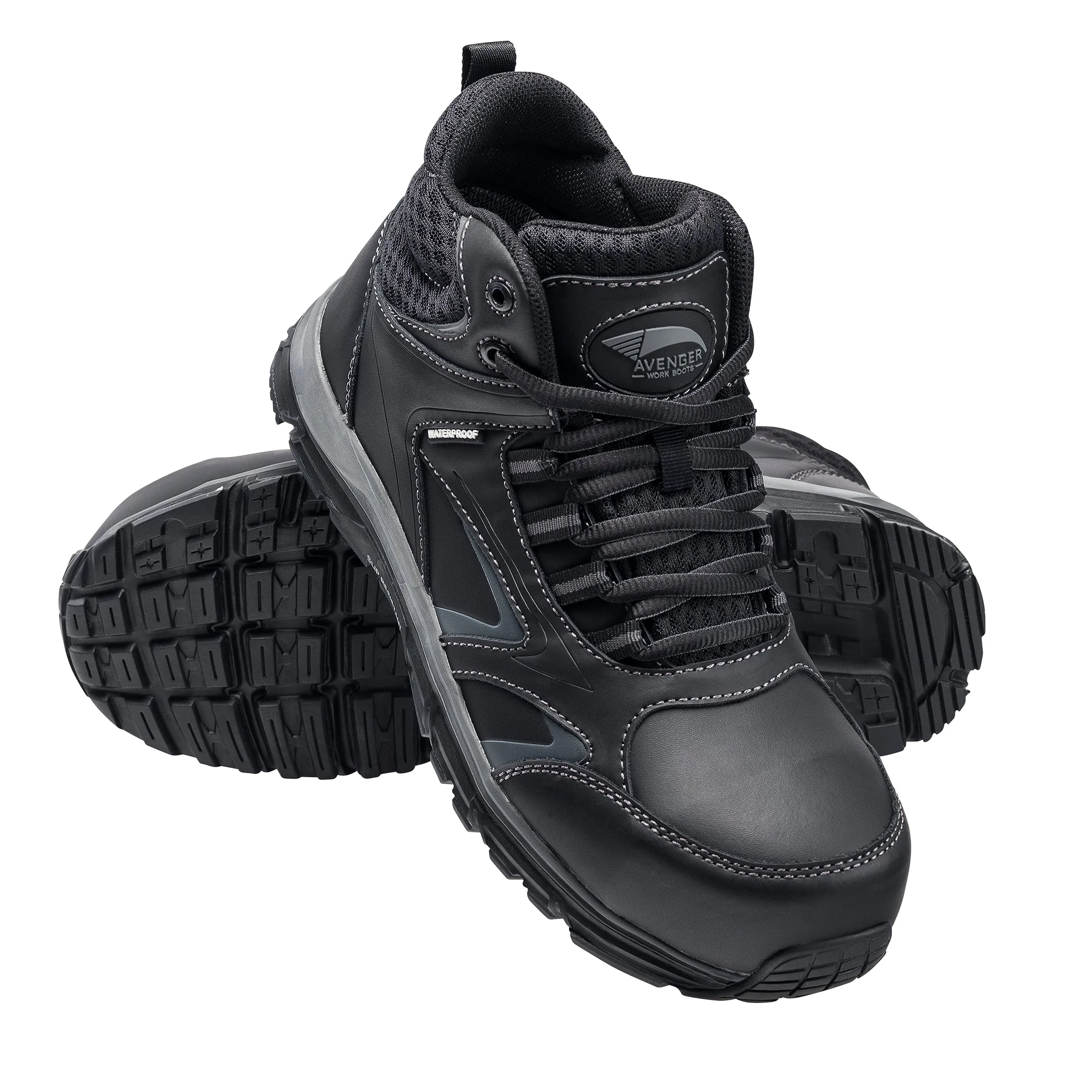 Thresher Black Alloy Toe EH WP Work Shoe