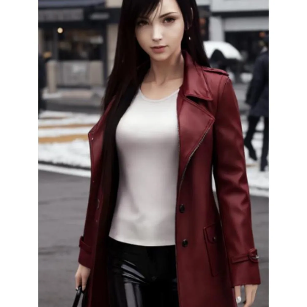 Tifa Lockhart Red Leather Coat