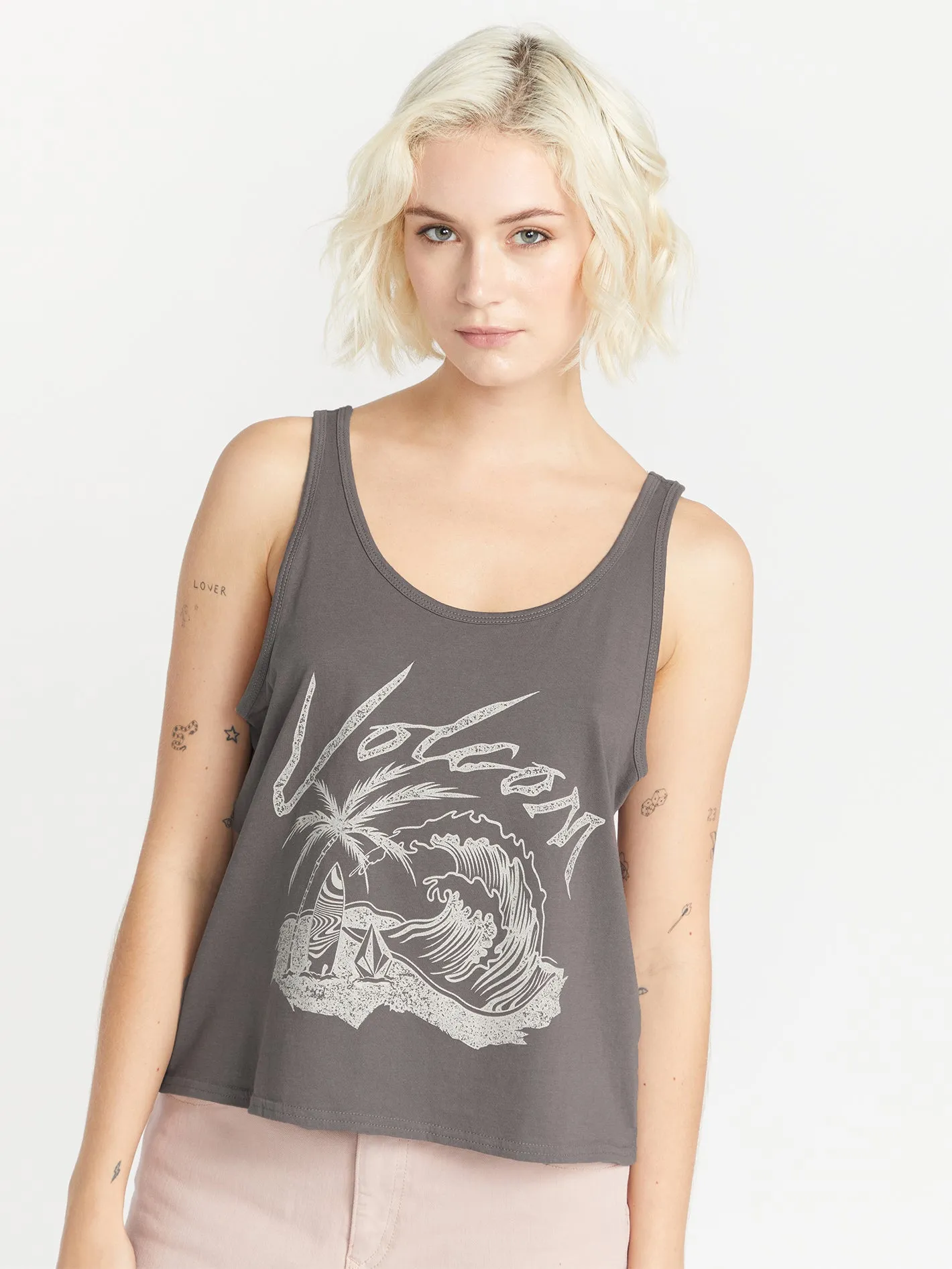 To The Bank Tank - Slate Grey