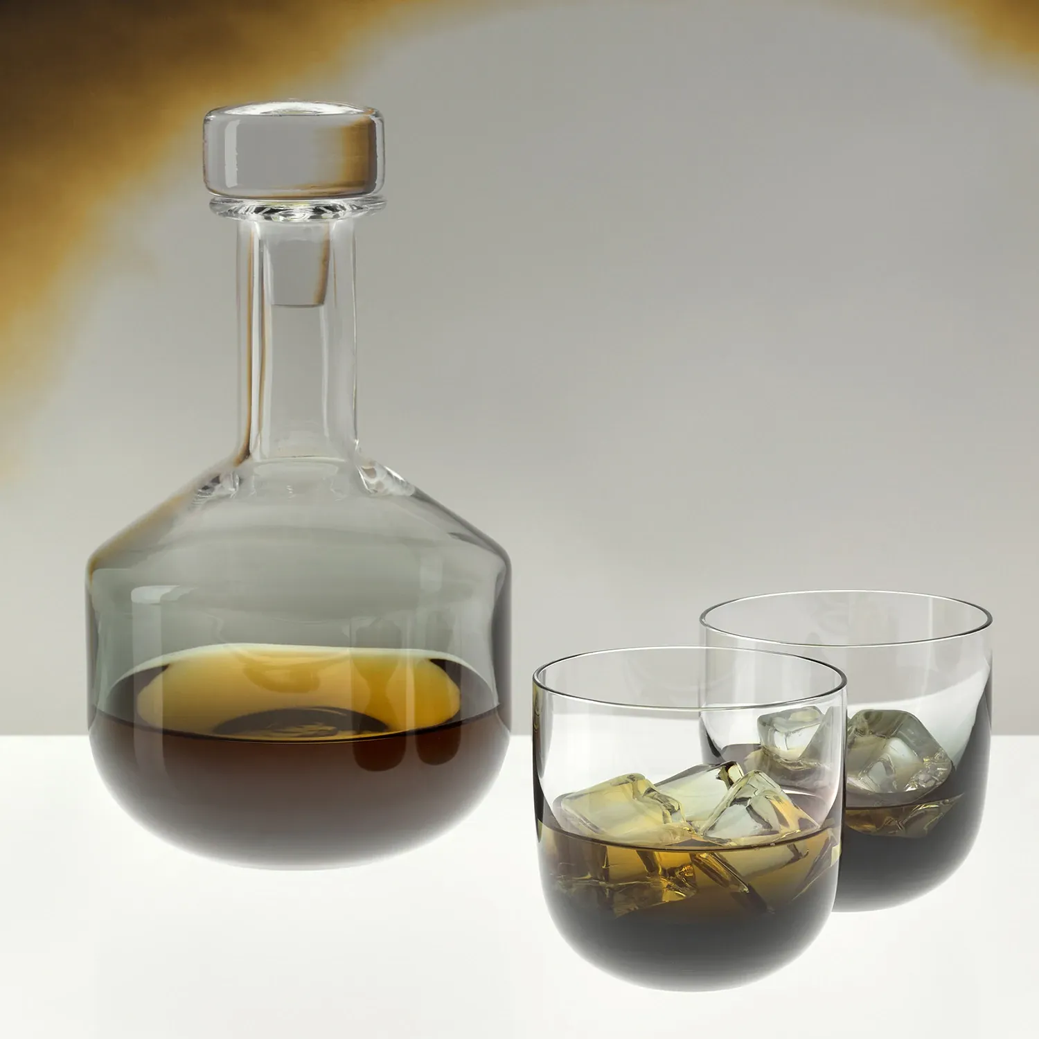 tom dixon | tank whisky decanter | black