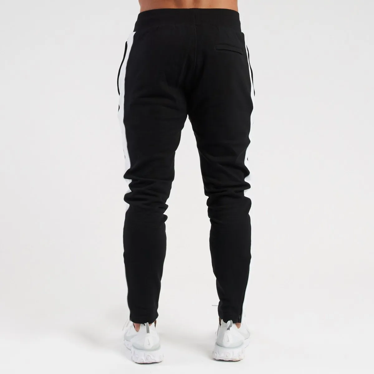 Vanquish Contrast Black Tapered Sweatpants