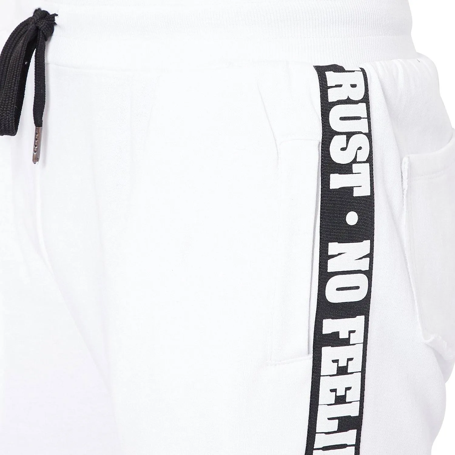 White Taped Sweatpants