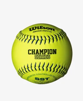 Wilson 12" USSSA Leather Polycore Fastpitch Softballs (Dozen): WTA9033BUSSFPYB