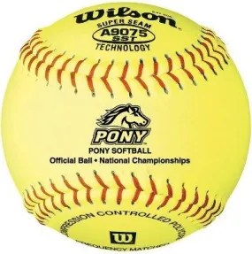 Wilson A9075BSST Pony League Fastpitch Softball 12 Inch: One Dozen