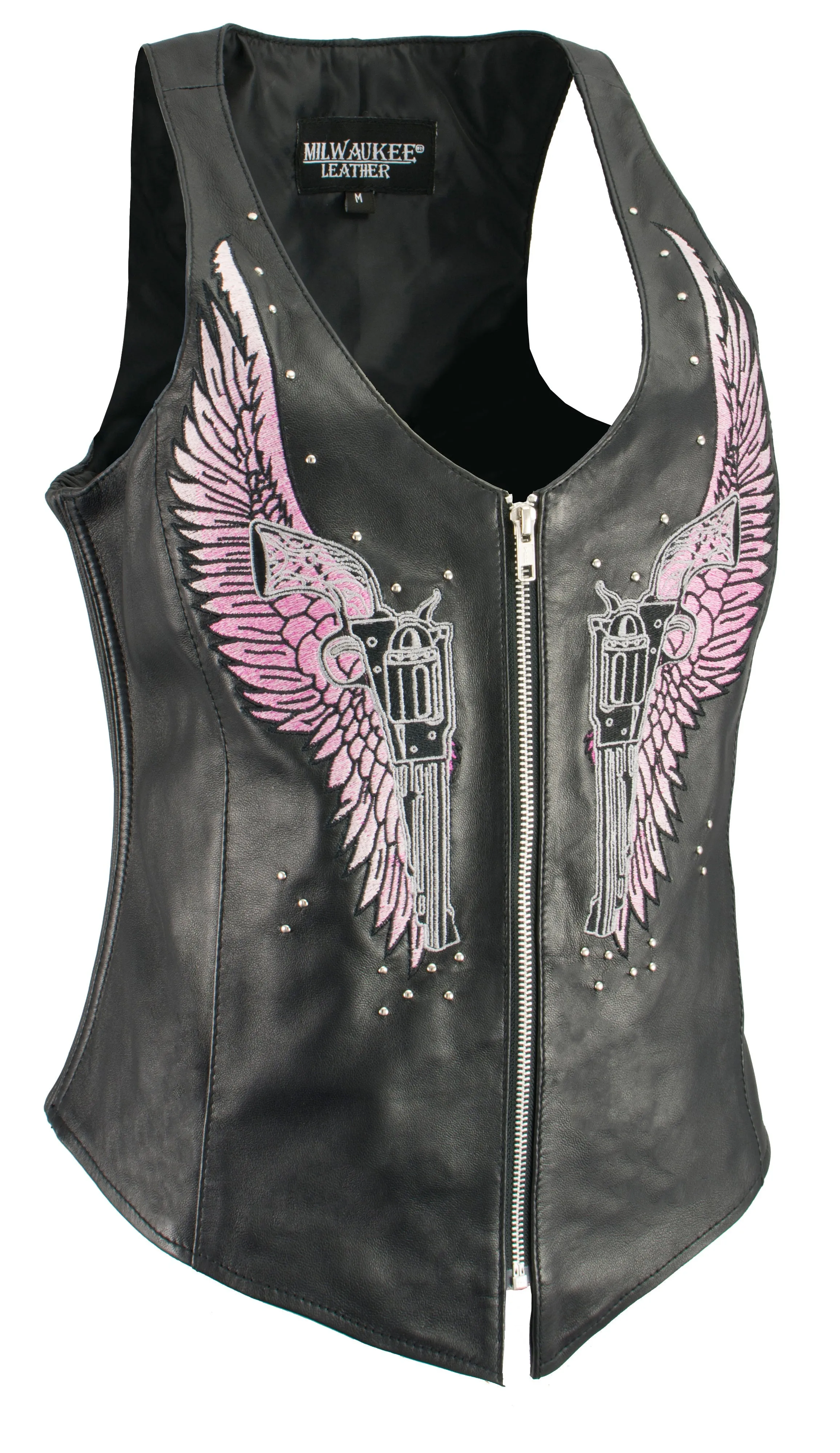 Women Winged Assassin Zipper Front Tank Vest