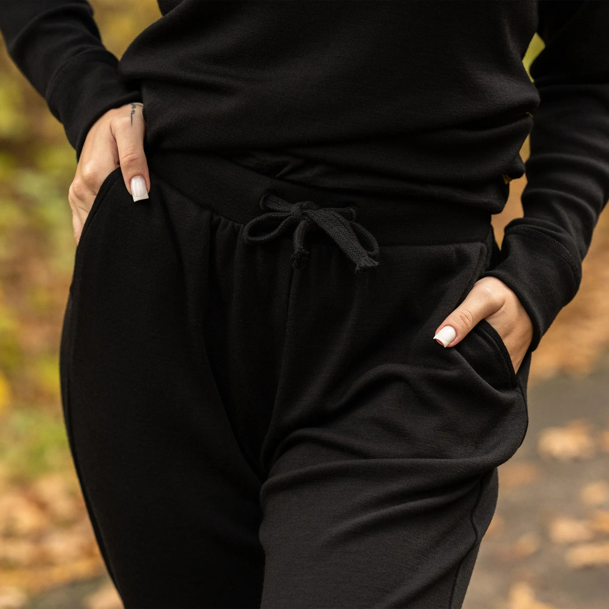 Women's 250 Merino Sweatpants Black