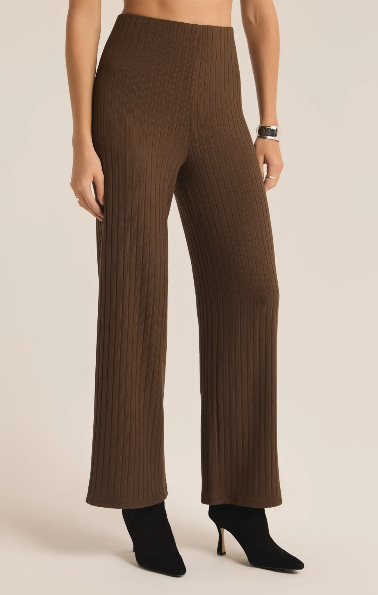 Z SUPPLY - MONTE RIB PANT DARK CHOCOLATE